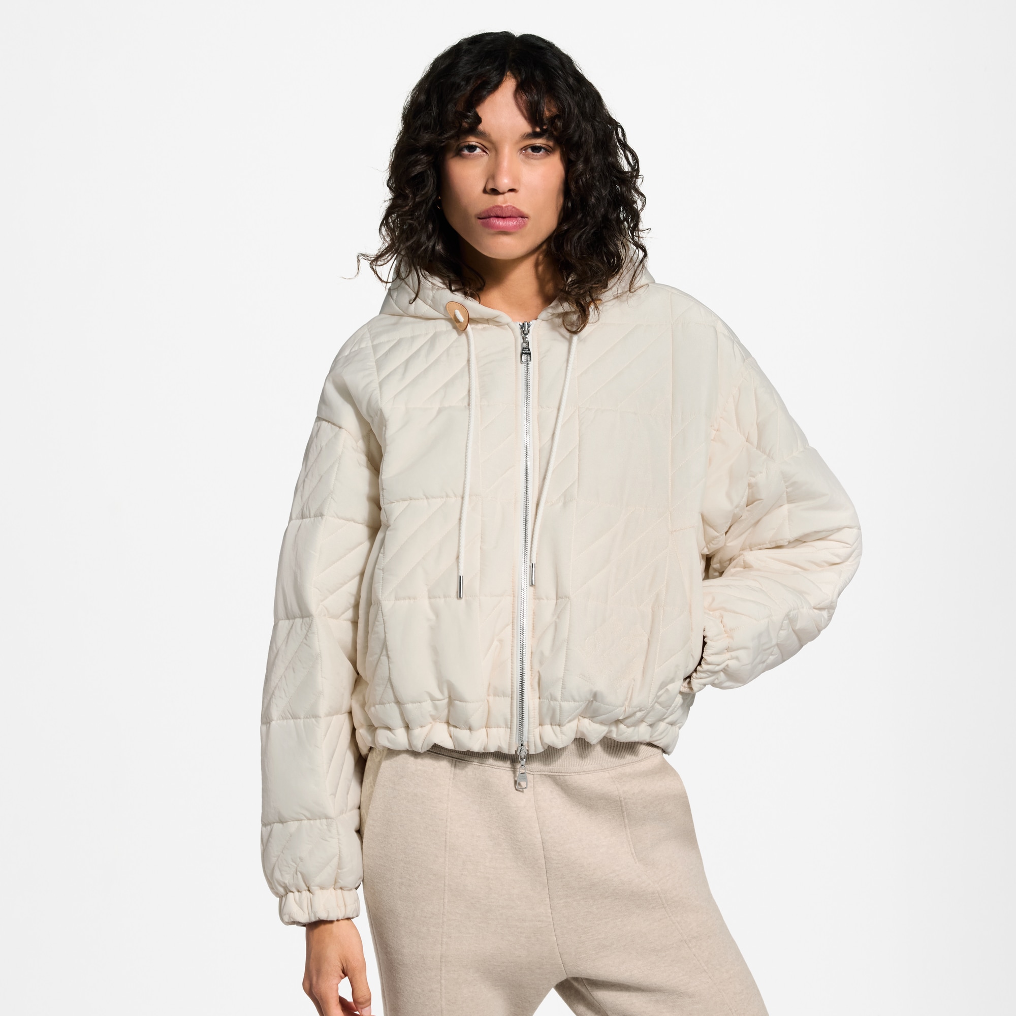 Quilted Damier Zip-Up Jacket - Ready-to-Wear | LOUIS VUITTON